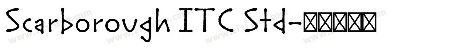 Scarborough ITC Std字体转换